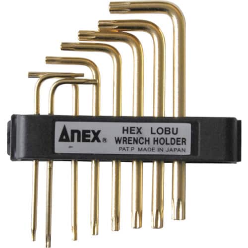 アネックス L型ヘクスローブレンチ穴付8本組