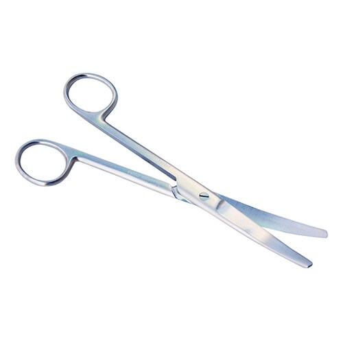 外科剪刀 (左利き用) 両鈍 曲 全長180mm