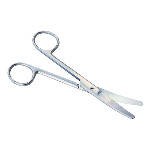 外科剪刀 (左利き用) 両鈍 曲 全長145mm
