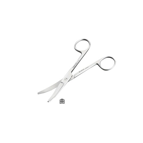 外科剪刀 両鈍 曲 全長145mm