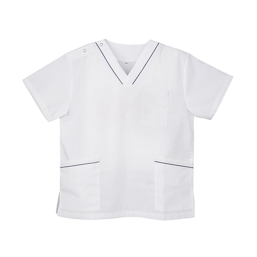 スクラブ(男女兼用) マリンホワイト M