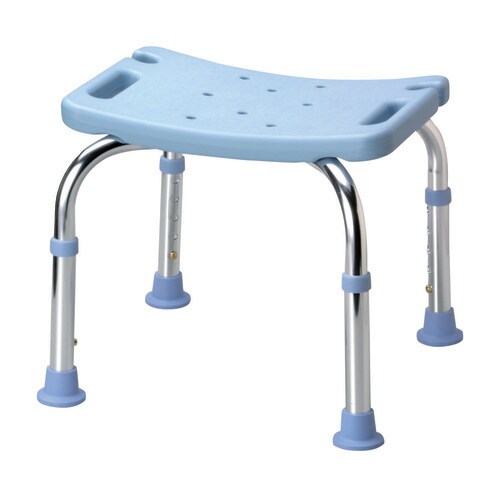 シャワーベンチMini 背無 ライトブルー