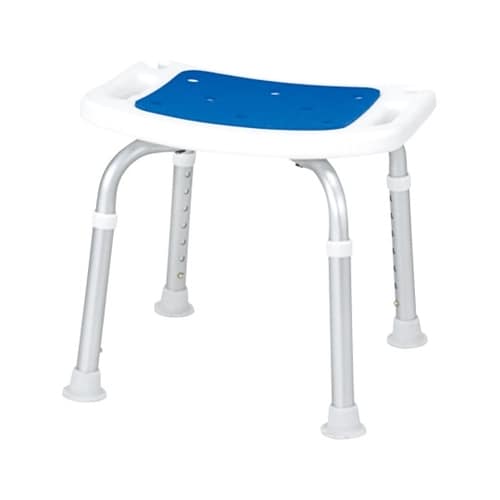 シャワーベンチ背無 ブルー