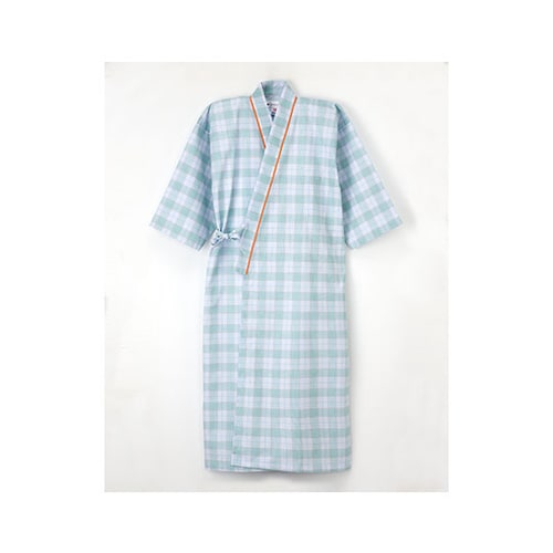 患者衣 ゆかた型 グリーン S