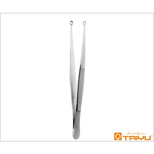 鋭匙状鑷子 併式 ダボ無 径5mm 全長15cm