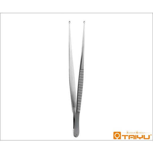 鋭匙状鑷子 併式 ダボ無 径3mm 全長15cm