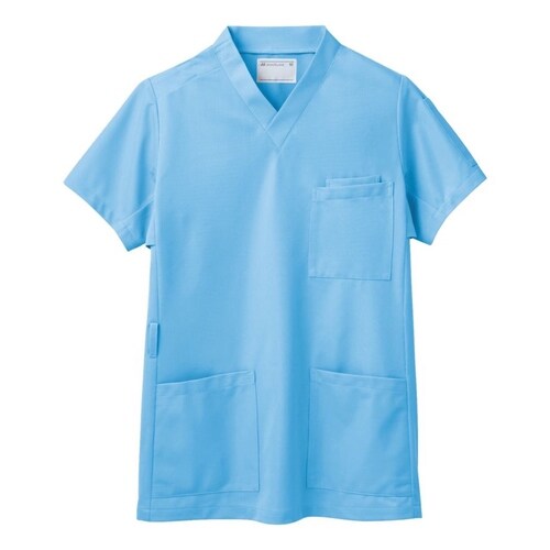 ジャケット男女兼用半袖ペールブルー LL