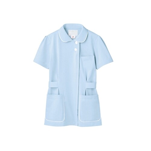 ナースジャケット (サックス/白) 3L