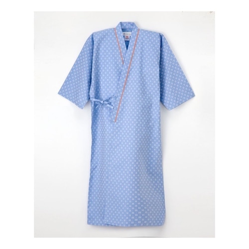 患者衣ゆかた型 ブルー S