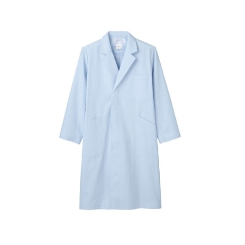 診察衣 メンズ 長袖S サックス 51−603 S