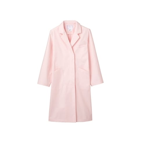 女子診察衣S 長袖 ピンク 71−065 M