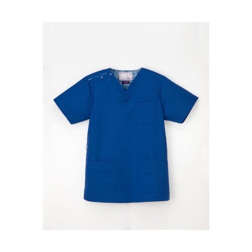 男女兼用スクラブ ロイヤルブルー LL