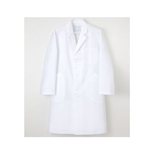 男子シングル診察衣 ホワイト S EM3015