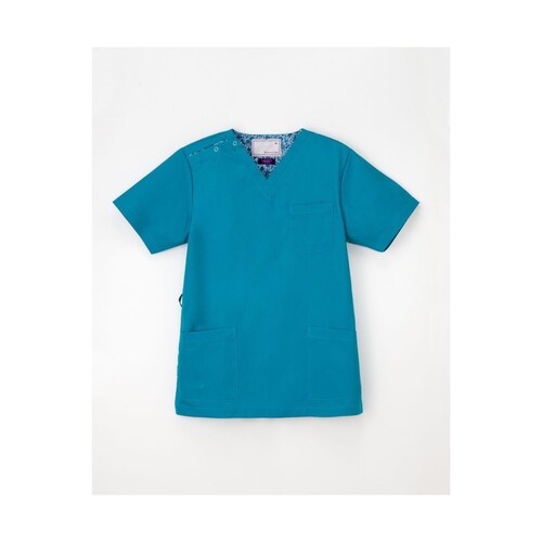 男女兼用スクラブ ターコイズ M