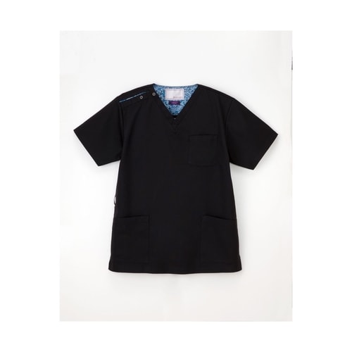 男女兼用スクラブ ブラック SS LBL4372