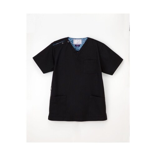 男女兼用スクラブ ブラック BL