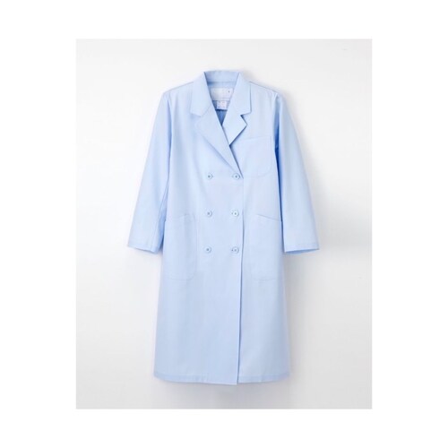 女子ダブル診察衣 ブルー LL