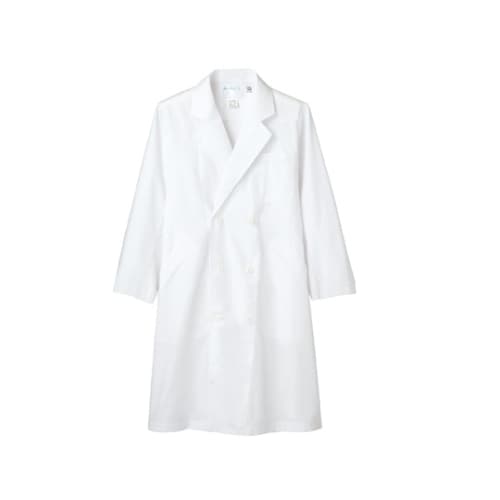 診察衣 メンズ 長袖W 白 51−615 L