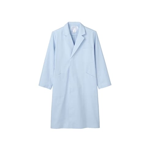 男子診察衣S 長袖 サックス 71−663 L