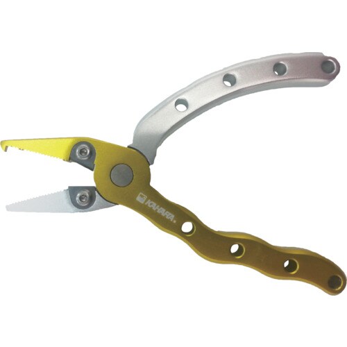 4.5inchアルミプライヤーレモン/シルバー