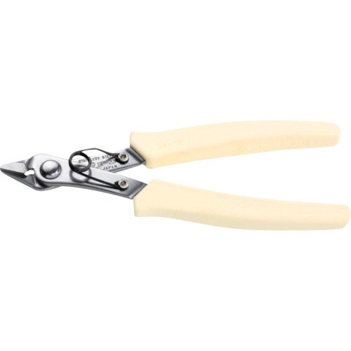 ステンレス製プラスチックニッパ(バネ付)125mm