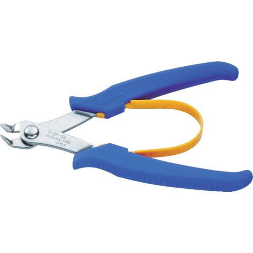 ステンレス製ベントニッパ(バネ付)130mm