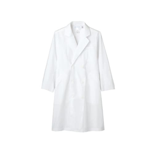 男子診察衣W 長袖 白 71−671 L