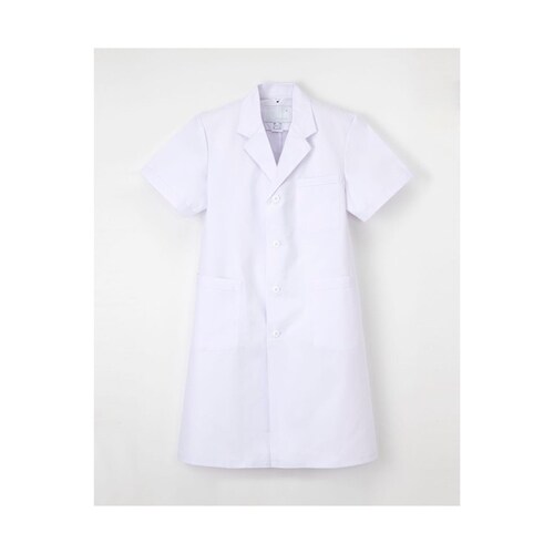 男子シングル半袖診察衣 L