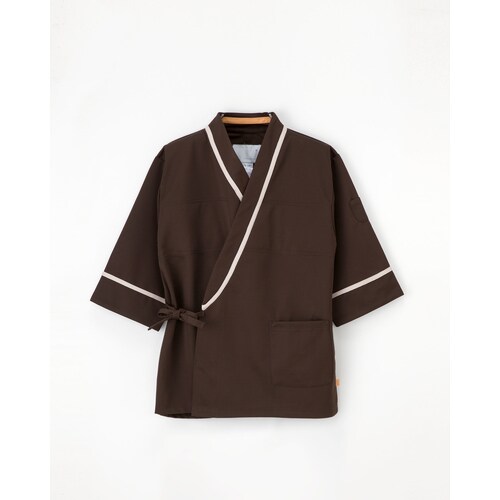 検診衣じんべい型 ブラウン L