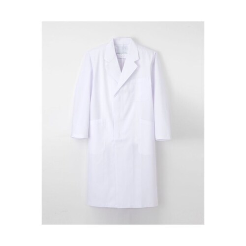 男子シングル診察衣 ホワイト M KEX5110