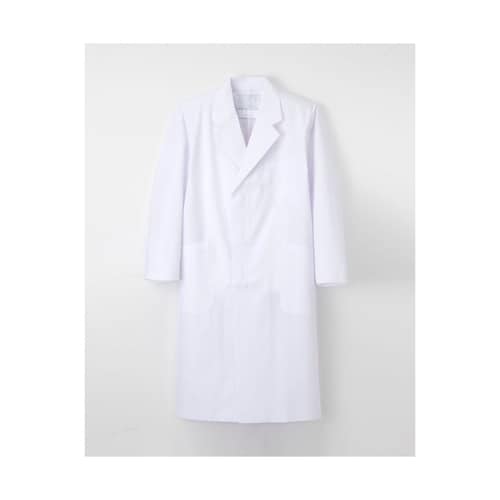 男子シングル診察衣 ホワイト LL KEX5110