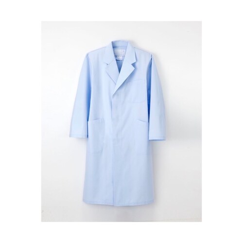 男子シングル診察衣 ブルー LL