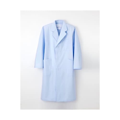 男子シングル診察衣 ブルー BL