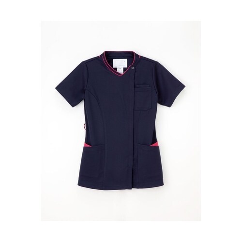 女子スクラブ ネイビー+ピンク S RF5087