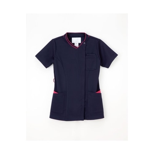 女子スクラブ ネイビー+ピンク EL RF5087