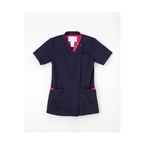 女子スクラブ ネイビー+ピンク EL RF5122