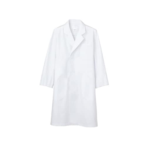 診察衣 メンズ 長袖S 白 51−605 4L