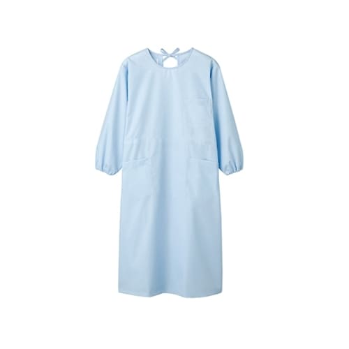 54−007 予防衣 レディス 長袖 サックス5L