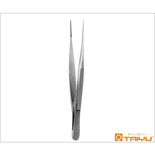 眼科鑷子 直 有鈎 併式 ダボ無 全長11cm