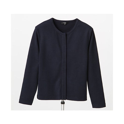 スナップボタンカーディガン ネイビー LL