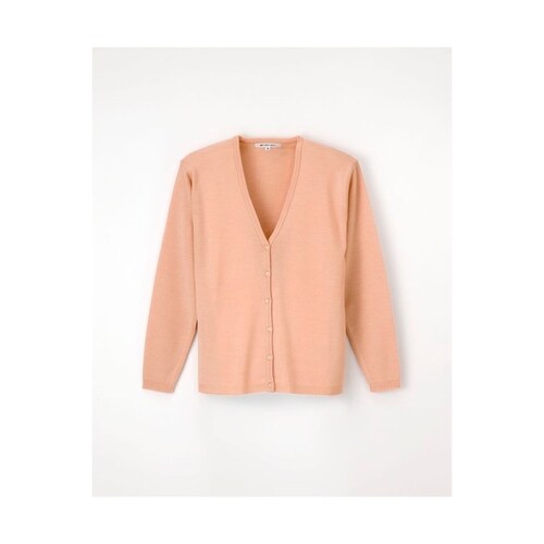 カーディガン ピーチ L