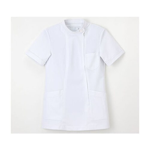 看護上衣半袖 ホワイト L