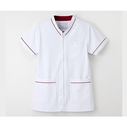 男女兼用スクラブ Tバーガンディ LL