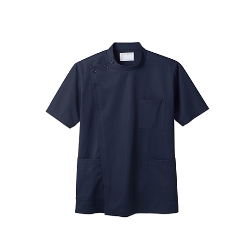 ジャケットメンズ半袖ネイビーL 72−949