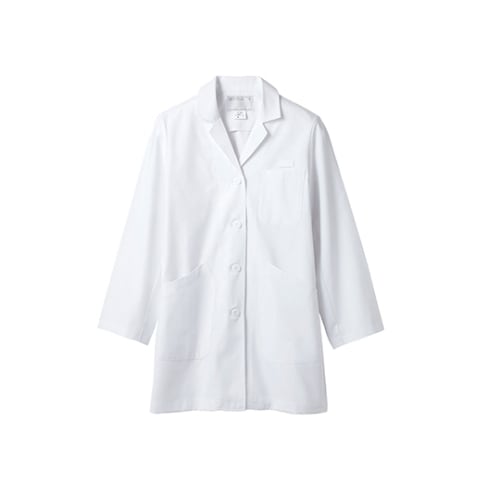 診察衣 レディス 長袖S 白 71−081 L