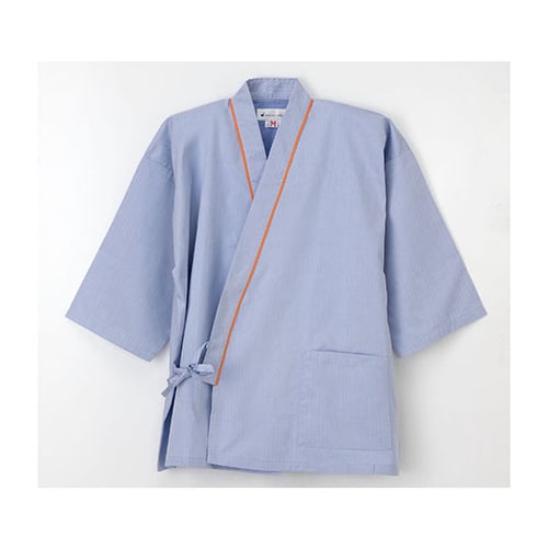 患者衣 じんべい型 ブルー M S G1441