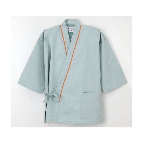 患者衣 じんべい型 グリーン LL S G1441