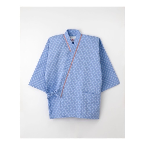 患者衣じんべい型 ブルー M