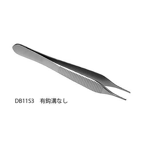 マイクロピンセット(マイクロ・アドソン)有鈎溝なし