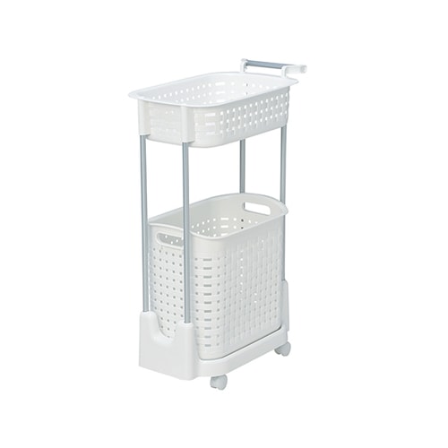 ランドリーラック(キャスター付) ホワイト